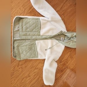 Zara oversized fleece jacket xs